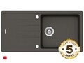 Schock Superb D-100 L A Asphalt Auflage Granitspüle Küchenspüle 1 Becken