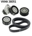 SKF VKMA 38051 Keilrippenriemensatz für MERCEDES-BENZ