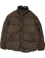 TOM TAILOR Herren Wattierte Jacke UK 42 XL Braun Nylon BO01