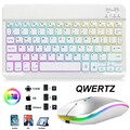QWERTZ Bluetooth Beleuchtet Tastatur Für Amazon Fire Max 11 HD 10 Plus 13th 2023