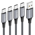RAVIAD USB C Kabel [4Pack 0.5M 1M 2M 3M] 3.1A   Schnellladekabel Nylon