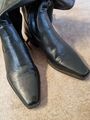 Cowboy Stiefel Stretchschaft gr. 38 Zara Schwarz