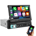7" Single 1DIN flip Autoradio mit Apple carplay Androidauto TF USB BT MP5 Player