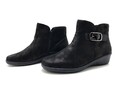 Goldkrone Damen Stiefel Gr. 37,5 Stiefeletten Halbstiefel Komfortschuhe Schwarz