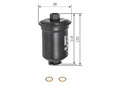 Kraftstofffilter Leitungsfilter 0 986 450 107 BOSCH für DAIHATSU MITSUBISHI