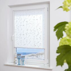 ourdeco® Klemmfix Plissee verspannt Montage ohne Bohren Fenster Türen Ranke weiß