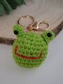 Gehäkelter Frosch Schlüsselanhänger | Frosch Geschenk