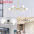 E27 Vintage Deckenlampe LED Deckenleuchte Retro 2/6 Flammig Wohnzimmerlampe
