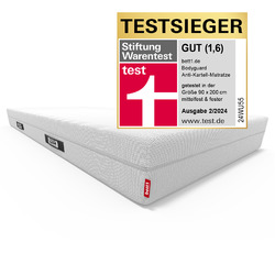 BODYGUARD® Anti-Kartell-Matratze 180x200, 2in1 Härtegrade mittelfest & festerBester Schlafkomfort für unterschiedliche Körperformen