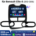 10.1" Android 13 Carplay Autoradio Für Renault Clio 4 2012-206 GPS Navi 6+128GB