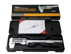 Messschieber Messlehre Digital IP54 Edelstahl 150mm mit großen LCD-Display