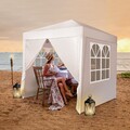 Festzelt Pavillon 3 x 3m Partyzelt Gartenzelt Bierzelt Garten mit 4 Seitenteile