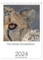 BIG CATS - Namibias Raubkatzen (Tischkalender 2024 DIN A5 hoch), CALVENDO...