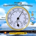 Mini Wand Wetterstation, Thermometer Hygrometer, analog, Luftfeuchtigkeitsmesser