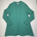 PETER HAHN Cardigan Damen Türkis  Strickjacke Grün Gr. 42 Casual-Look Einfarbig 