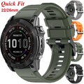 Quick Fit Silikon Armband Für Garmin Fenix 8 7 7X Solar 6 6X Pro 3HR 5 5X Plus