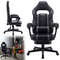 Schreibtischstuhl Bürostuhl Gamingstuhl Racing Chair Chefsessel mit Fußstütze DE