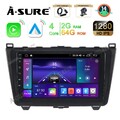 DAB 2+64GB Android 14 GPS Navi CarPlay DSP Autoradio Für Mazda 6 GH GG 2007-2012