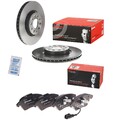 2x Brembo Bremsscheiben Ø312mm + Beläge Vorne passend für VW Passat B6 Golf VI