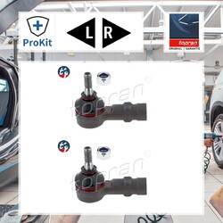 2x ORIGINAL® Topran Spurstangenkopf Vorne, Links, Rechts für Opel Meriva A