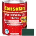 Consolan Wetterschutz-Farbe Holzfarbe Holzschutz moosgrün 2,5 Liter
