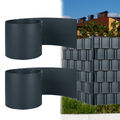 30X Premium Zaunsichtschutz Hart-PVC Sichtschutzstreifen Doppelstabmatten Garten