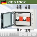 0%Solar PV Anlage Anschlusskasten Box 1000V, 2 Strings Überspannungsschutz DC