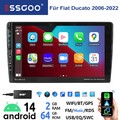 9" Autoradio DAB+ 2+32G Für Fiat Ducato 2006-2023 Carplay Android 14 GPS Navi BT