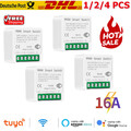 1/2/4 pcs 16A WiFi Mini Smart Schalter Modul Relais Lichtschalter Unterputz DHL