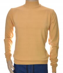 Herrenpullover aus Kaschmir und Merinowolle mit halbem Rollkragen Stehkragen M