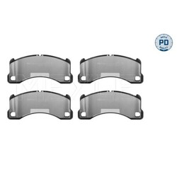 1x Bremsbelagsatz, Scheibenbremse MEYLE 025 250 0717/PD passend für AUDI VW