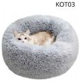 Hundebett Katzenbett Haustierbett Kuschelbett Bett Hundekorb Plüsch Donut Kissen
