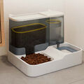 Wasser Futterspender Katzen Futterautomat Wasserspender Hunde Futterstation 2,8L