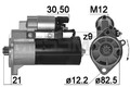 Anlasser Drehrichtung im Uhrzeigersinn 220651A ERA für VW LT 28-35 II Bus