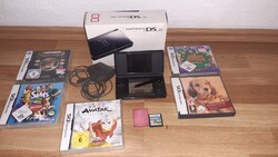 Nintendo DS Lite Konsole (schwarz, gebraucht, Top-Zustand) + 6 Spiele