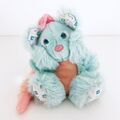 Brush-A-Loves Plüsch Plüschtier Stofftier Amtoy 1987 Vintage Türkis Blau 30cm