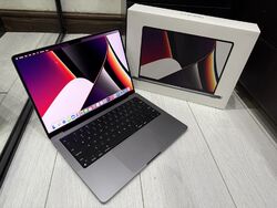 Apple MacBook Pro Retina 14" 2021 512GB SSD 16GB RAM 8C CPU 14C GPU M1 Pro grau