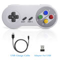 2,4G Wireless SNES USB Controller NES Joypad Gamepad Joystick für Windows PC Mac