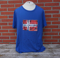 NAPAPIJRI Herren T-Shirt mit Logo-Print Modell 'GUIRO' in Ocean Blau Größe XXXL