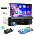 1 DIN 7" DAB+ Autoradio Android Touchscreen DAB+ GPS Navi WiFi Bluetooth USB AUX