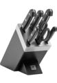 Zwilling Gourmet 7 Tlg Messerblock Messer-Set SharpBlock Selbstschärfend schwarz