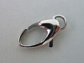 Karabinerverschluss Karabinerschließe Edelstahl oval silber 10 x 20 mm 149