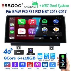 8Core Autoradio DAB+ Carplay Android 14 Für BMW F30 F31 F32 F34 NBT 128G KAM RDS