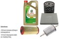 FEBI BILSTEIN Inspektionspaket 5L Castrol EDGE Titanium FST 5W-30 LL für Audi A2