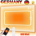 600W WiFi APP Infrarotheizung mit Fernbedienung Wand Thermostat Elektroheizung
