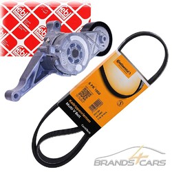 CONTITECH KEIL-RIPPEN-RIEMEN +FEBI SPANNER FÜR VW CADDY 3 1.9 2.0 TDI SDI# # ERSTAUSRÜSTER-QUALITÄT // BAUJAHR 04-10 # #