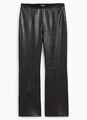Lammnappa-Lederhose Gr. 38-52 Schwarz Damen Luxus- Echtleder 7/8-Hose Neu