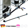 IBC Adapter  3/4" Auslaufhahn Verbindungsset für 2 Tanks Nebeneinander Stehend