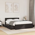 Bettgestell Bettrahmen Bett Schlafzimmerbett mit Kopfteil Lattenrost vidaXL