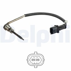 DELPHI Sensor, Abgastemperatur TS30186 passend für FIAT LANCIA